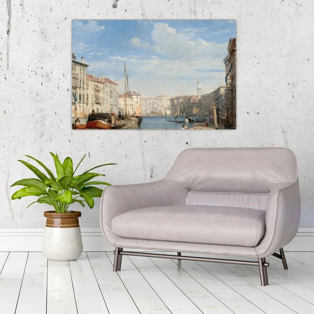 Tablou - Richard Parkes Bonington, The Grand Canal, reproducere (90x60 cm)