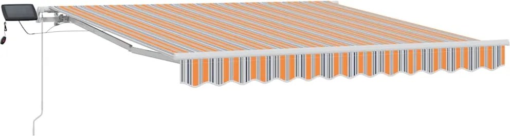 vidaXL Cortina Retractabilă Manual Multicolour 350 x 250 cm