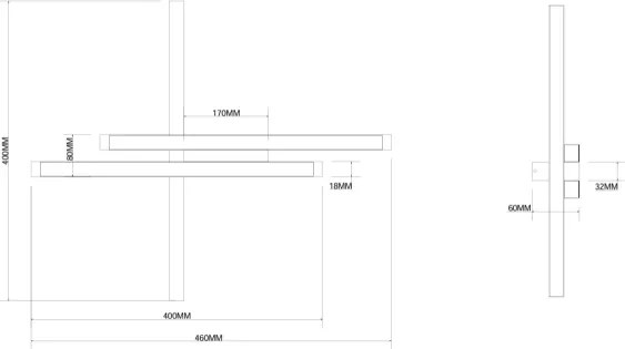 Ondaluce - Aplică de perete LED reglabilă MOVIDA LED/20W/230V, aurie