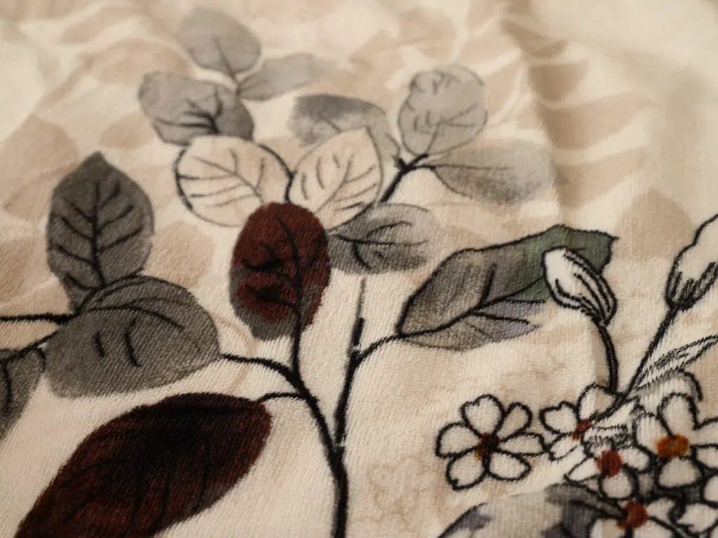 Lenjerie de pat reversibila DUO SENSE CARMELIA cu modele + husa pentru perna 40x50 cm GRATUIT Dimensiune lenjerie de pat: 70 x 90 cm | 140 x 200 cm