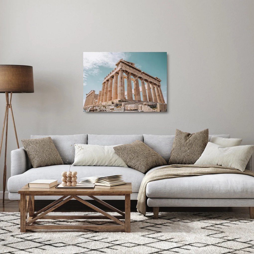 Tablou pe sticlă - Akropolis antic (70x50 cm)