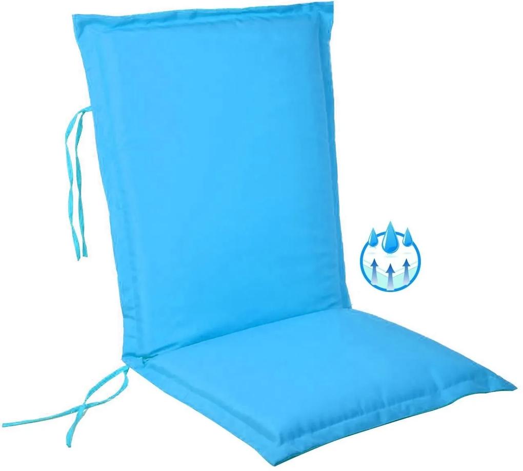 Perna impermeabila sezut/spatar pentru balansoar, scaun de bucatarie sau gradina, 48x65 cm, culoare albastru