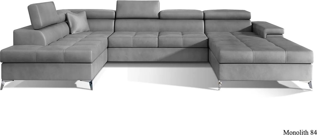 Colțar lemn masiv Formă U Extensibil Linde 337x205cm Personalizabil