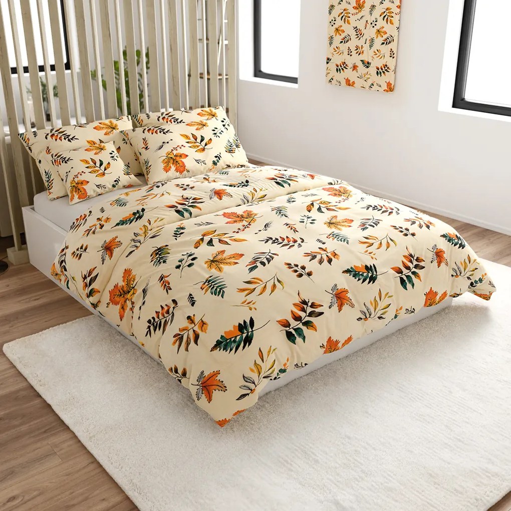 Lenjerie cocolino AUTUMNA crem Dimensiune lenjerie de pat: 70 x 90 cm | 140 x 200 cm