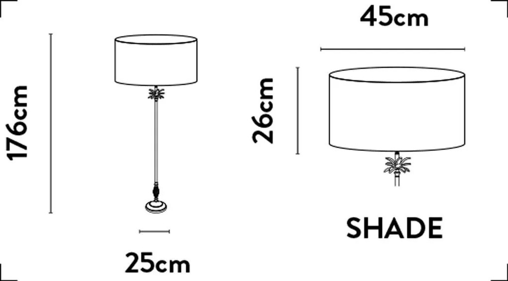 Lampadar/Lampa de podea design lux elegant Belle argintiu/gri