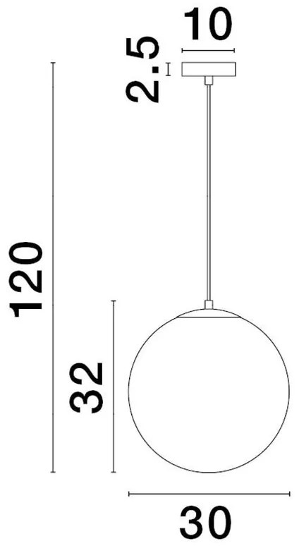 Pendul design modern JIAN, diametru 30cm