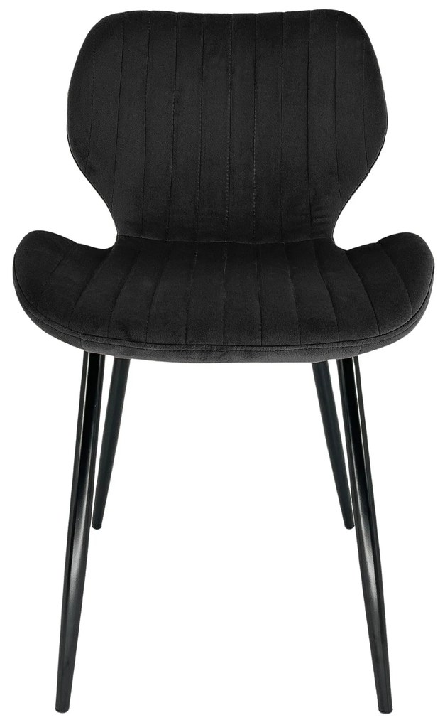 Set 4 buc. scaune sufragerie Xenofobos (negru). 1117272