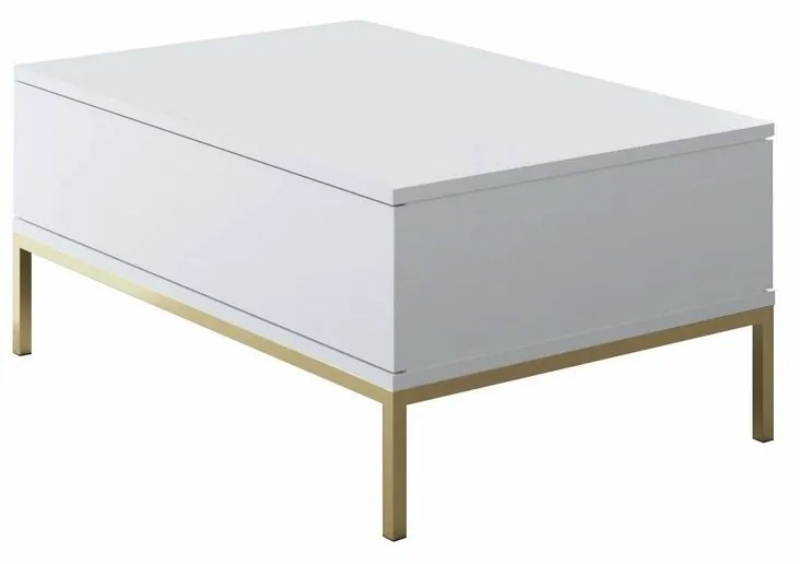 Măsuță de cafea Lord White and Gold