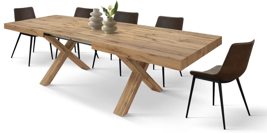 Masa Linda extensibila - RUSTIC INTEGRAL - 180 cm / 90 cm / 77 cm