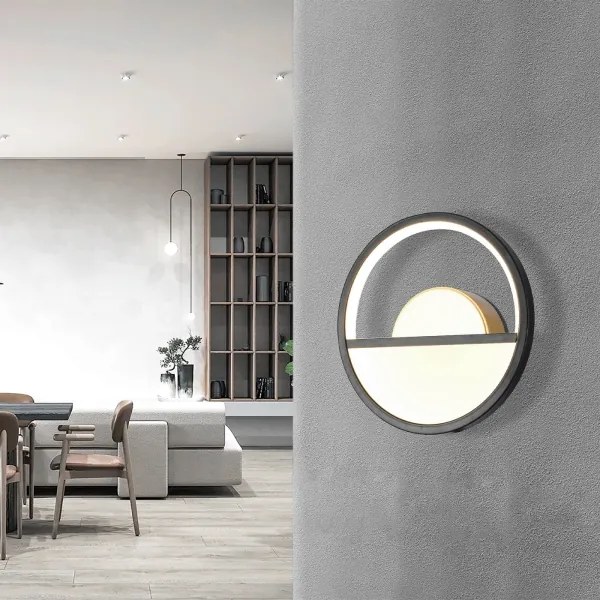 Aplică LED Aigostar LED/13,5W/230V 6500K negru/auriu