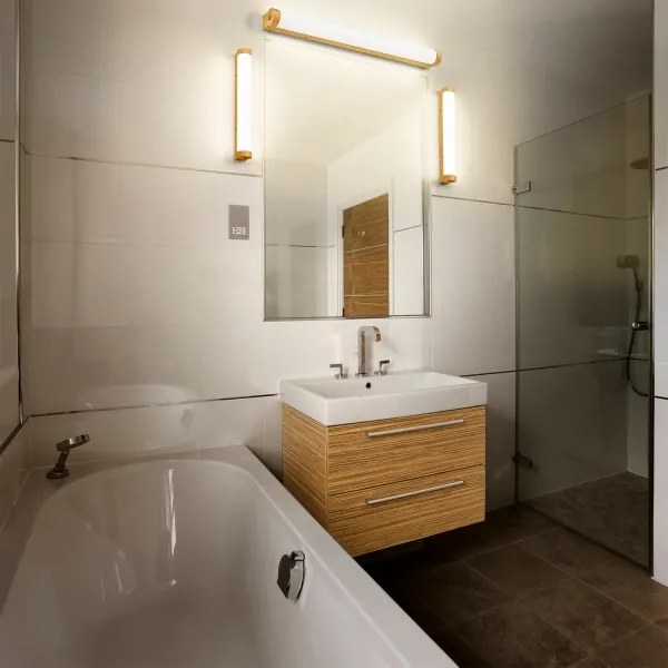 Osram - Iluminare LED reglabilă pentru oglindă de baie ORBIS TUBE LED/9W/230V 40 cm IP44 maro