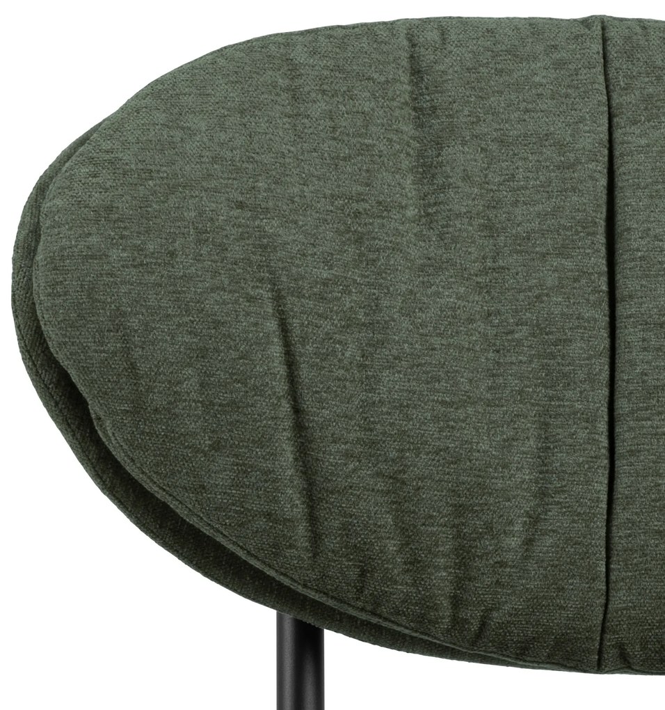 MAZZONI EXPORT SOPHIA Verde (material Apia 352)/cadru negru - FOTOLIU DE ODIHNĂ SCAUN PENTRU SALON/BIROU TAPIȚAT