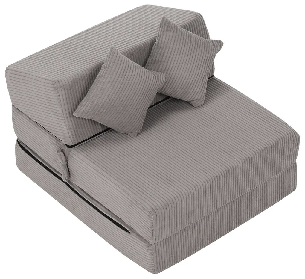Scaun pliant/saltea PELOS, gri