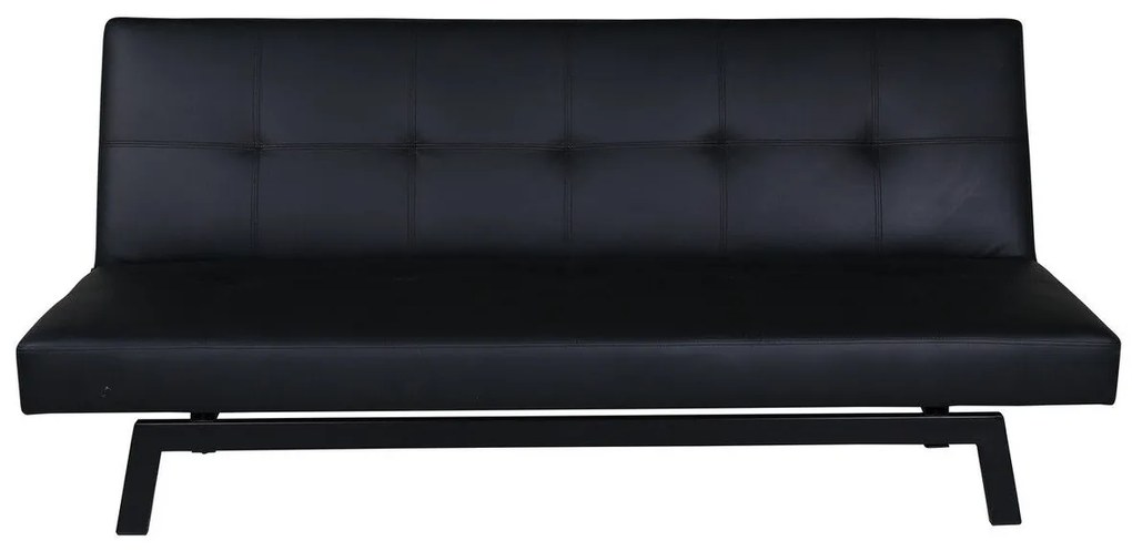 Canapea extensibilă Dallas 1709Numărul de locuri: 3, Negru, 76x180x87cm, Picioare: Metal