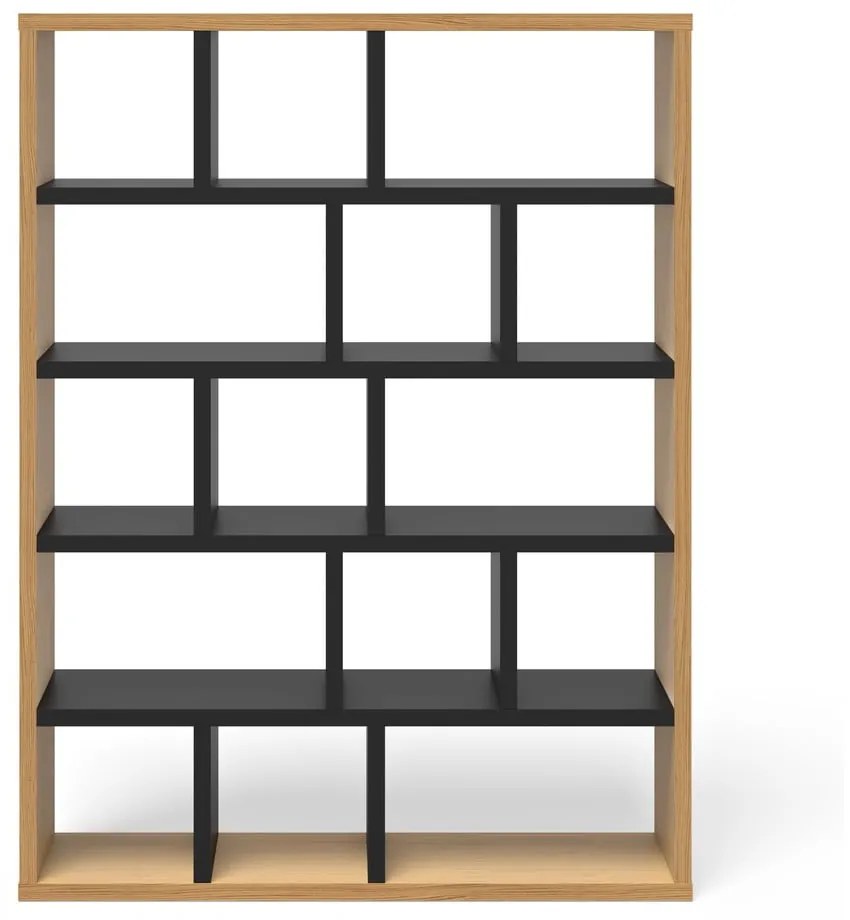 Bibliotecă negru-natural 150x198 cm Berlin – TemaHome