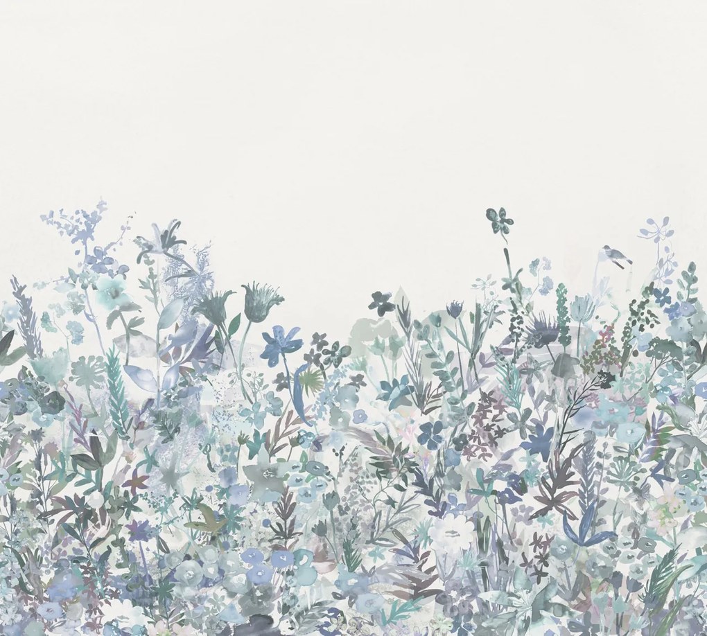 Tapet May Meadow, Soft Blue, Rebel Walls