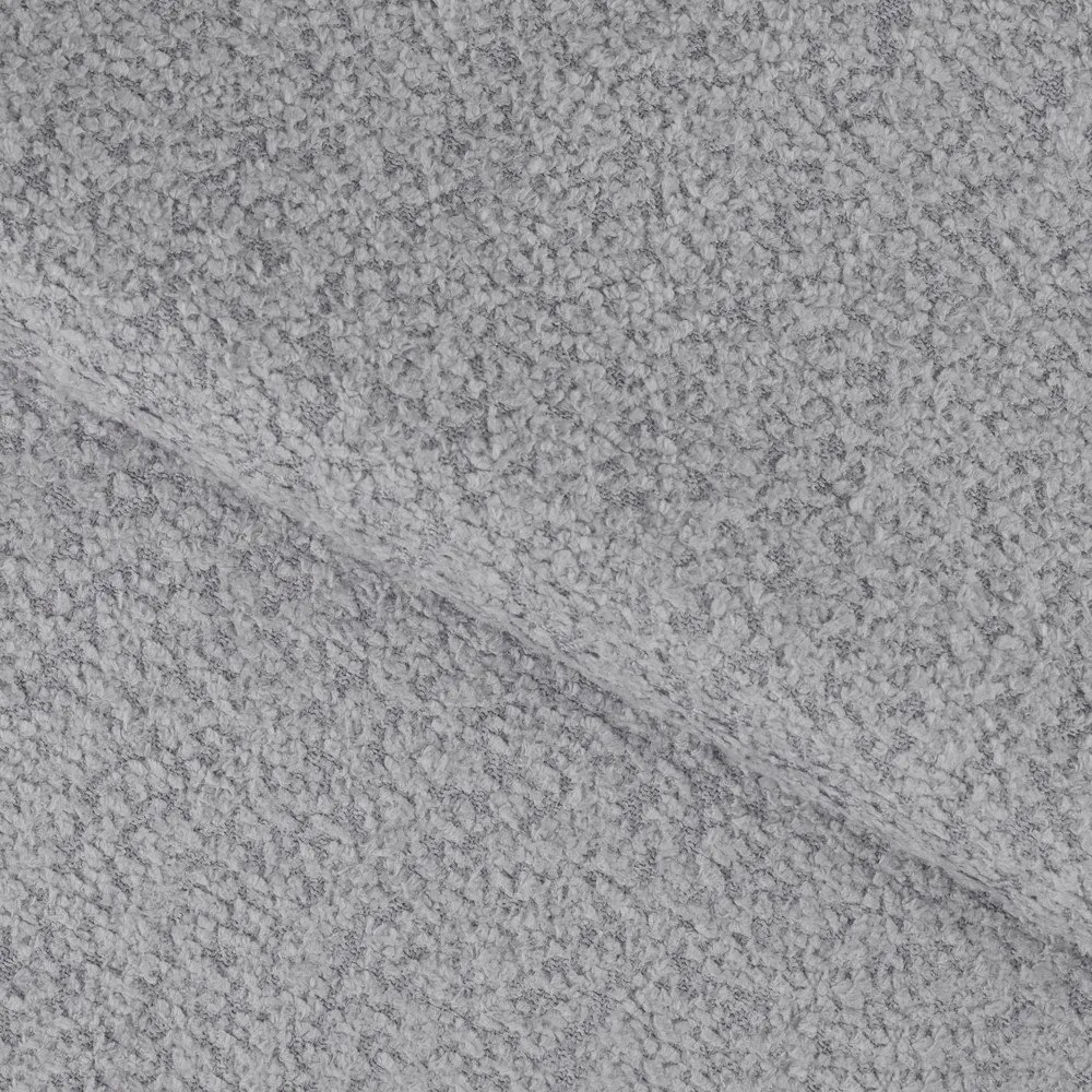 Colțar gri extensibil cu tapițerie din țesătură bouclé (cu colț pe partea dreaptă/în formă de "U") Feraria – ELTAP