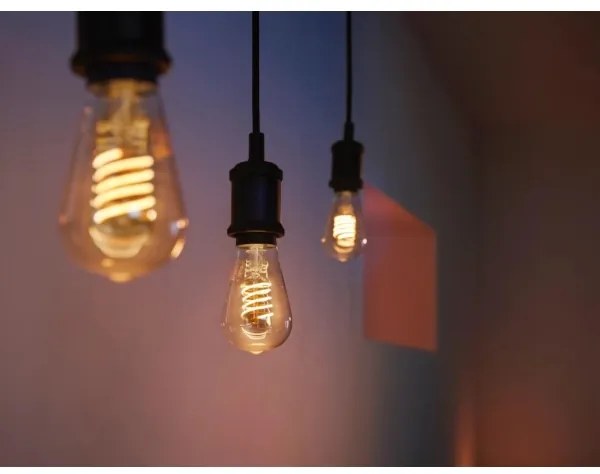 Bec LED dimabil Philips Hue WHITE FILAMENT ST64 E27/7W/230V 2100K