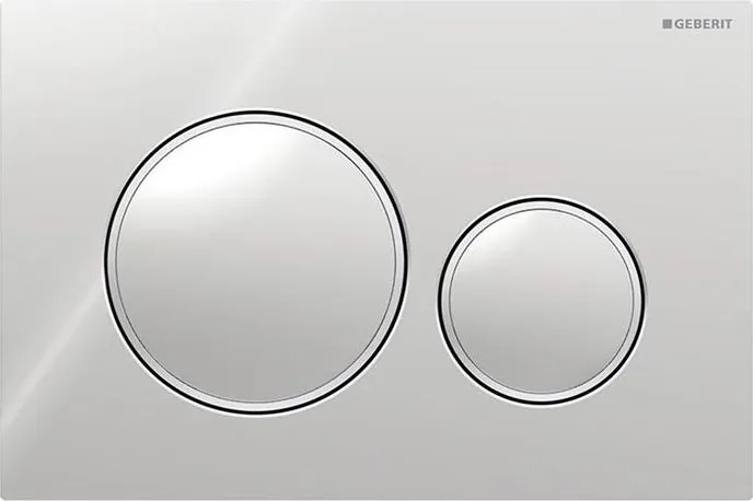 Geberit 115.882.KH.1 - Buton de acționare pentru WC Sigma20, 24,6 x 16,4 cm, crom mat