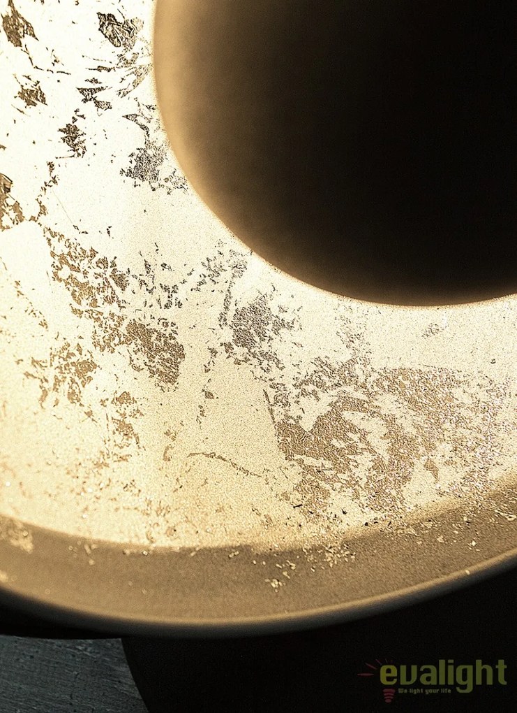 Lampa design retro diametru 40cm Studio negru/ argintiu A-37222 VC