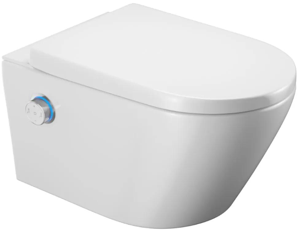 Set toaletă cu spălare Excellent Dakota CEEX.4024.593.D2.WH, buton de control Excellent Dakota CEEX.4022.D2.CR