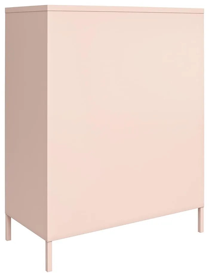 Dulap roz din metal 40x102x80 cm Mission District – Støraa