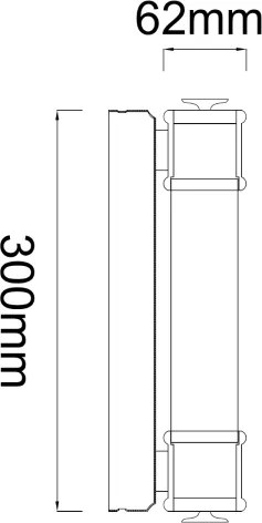 Open Design OR85266 - Aplica LED pentru oglindă OMI LED/7W/230V 30 cm IP44 alamă