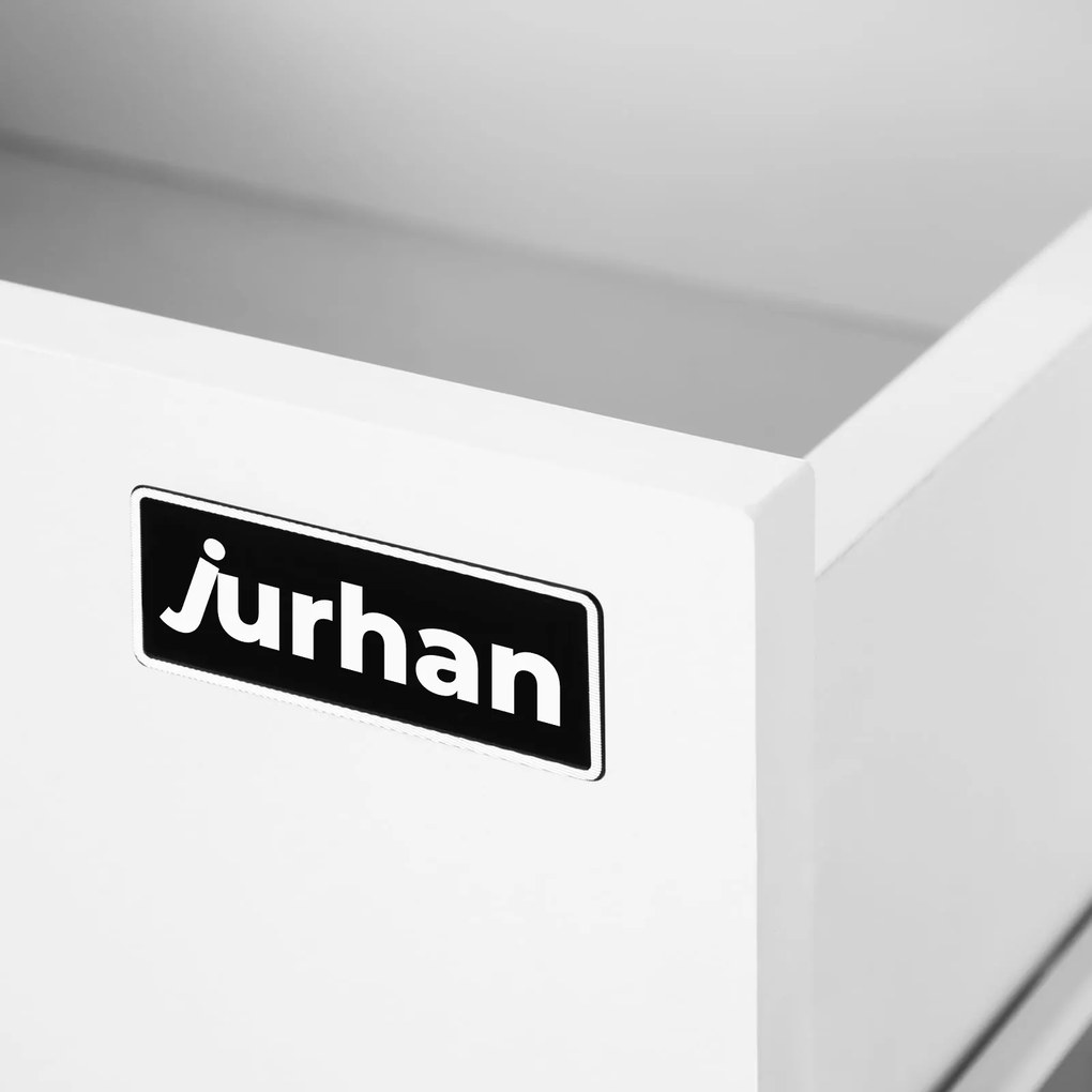 Măsuță de toaletă LUCIA, 108x40x140cm, albă Jurhan