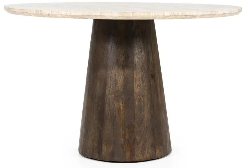 Masa rotunda din travertin 130x76 cm