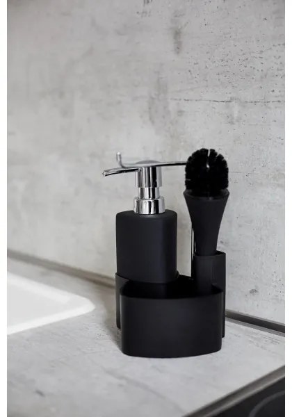 WENKO 3620117800 - Dozator de săpun FESTIVAL 10 x 18 cm, negru