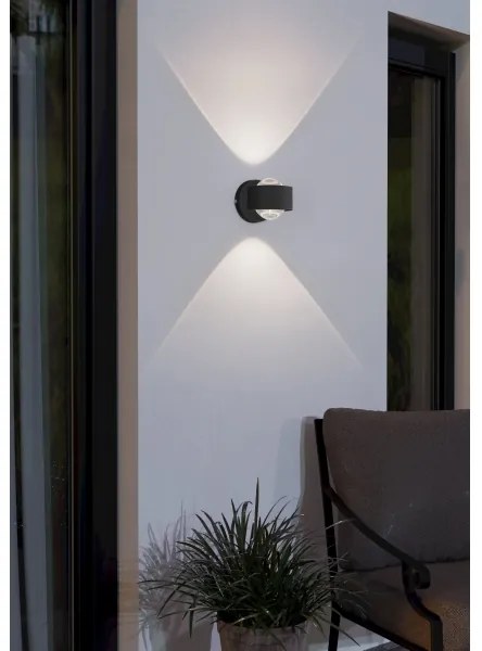 Eglo 98746 - Aplică perete exterior LED TREVIOLO 2xLED/2W/230V IP44