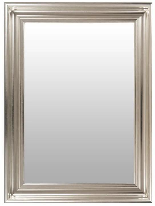 Oglinda dreptunghiulara cu rama din polistiren argintie Scott, 79,5cm (L) x 59,5cm (L) x 5,2cm (H)