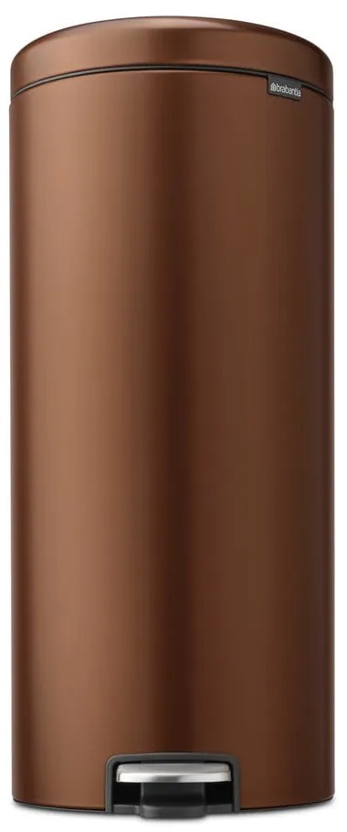 Coș de gunoi bronz cu pedală din oțel 30 l NewIcon – Brabantia