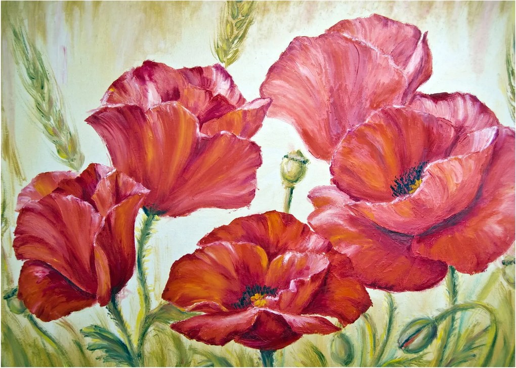 Tablou - Mac - flori (70x50 cm)