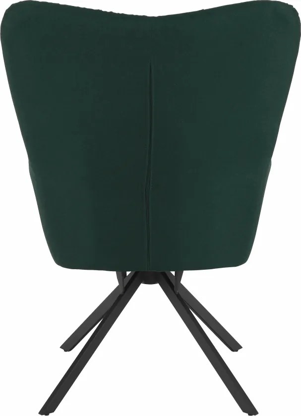 Scaun de design, ţesătură verde, KOMODO