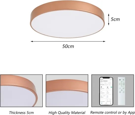 Brilagi-LED Corp de iluminat reglabil POOL SMART LED 60 W/230 V, 50 cm, Wi-Fi Tuya, bronz + telecomandă