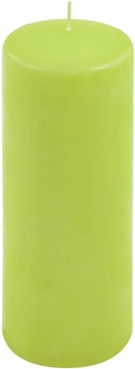 Set de lumânări tip pilon, 20 cm, Ø 7,5 cm, verde deschis, 4