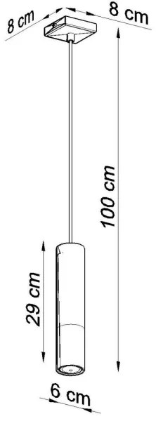 Lustră pe cablu LOOPEZ 1xGU10/40W/230V neagră/cupru Sollux SL.0946