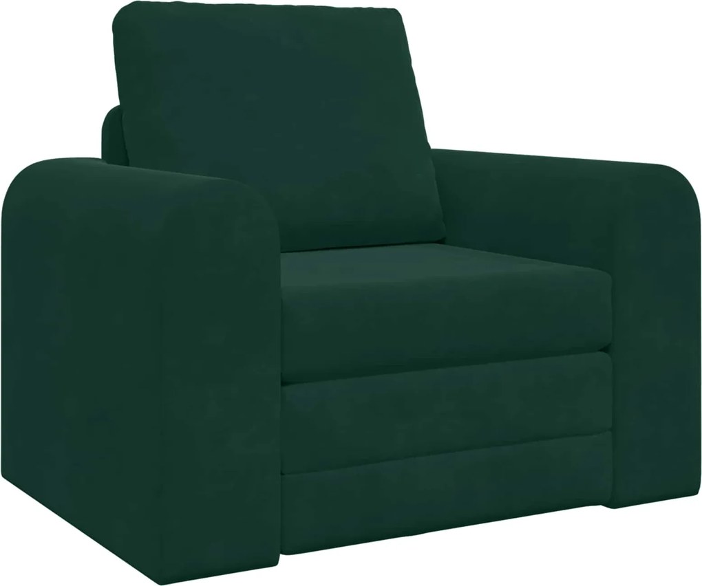 vidaXL Pat canapea Verde închis 98 x 71 x 83 cm Catifea