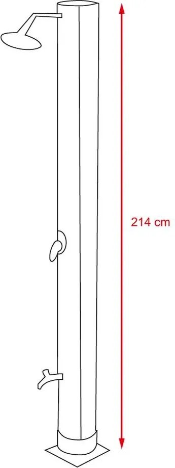 Duș solar Avenberg EXCLUSIVE 40L + duș pentru picioare