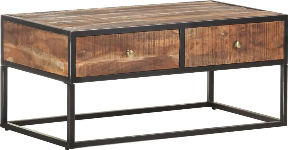 vidaXL Măsuță de cafea, 90 x 50 x 40 cm, lemn de acacia nefinisat