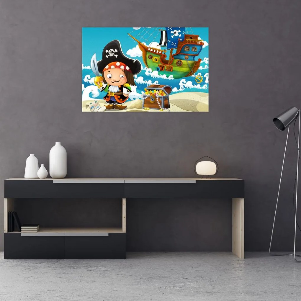 Tablou - Comoara piraților (90x60 cm)