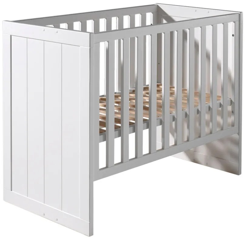 Set Complet Cameră Copii ERIK: Pătuț Transformabil 60x120 - 90x200 cm, Comodă, Masă de Înfășat și Dulap 3 Uși, Alb – Vipack