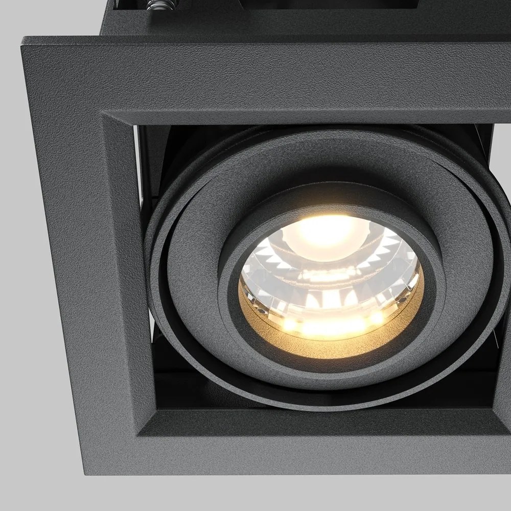 Spot LED incastrabil design tehnic Modern negru