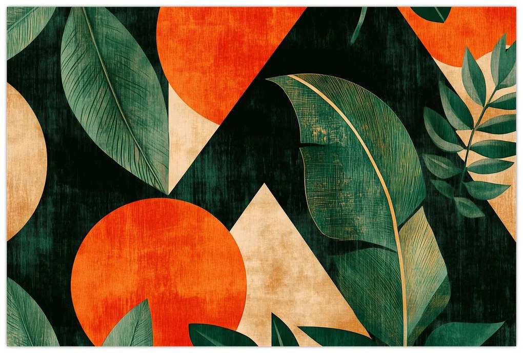 Tablou - Motive naturale geometrice II. (90x60 cm)