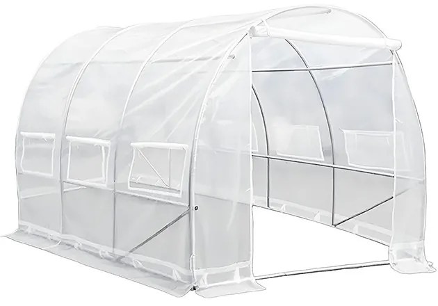 Cort din folie 200x200x300 cm cu cadru ranforsat + folie transparentă