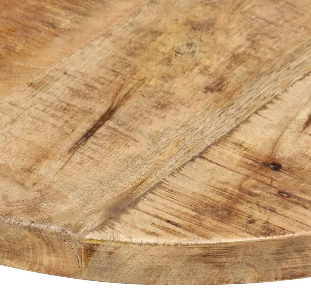 286004 vidaXL Blat de masă, 40 cm, lemn masiv de mango, rotund, 25-27 mm