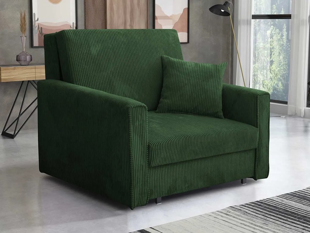Fotoliu extensibil Clovea Bis Premium I (Verde închis) (cu sp. depozitare). 1105652