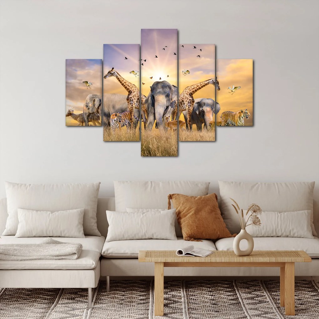 Tablou - Animae din Africa (150x105 cm)
