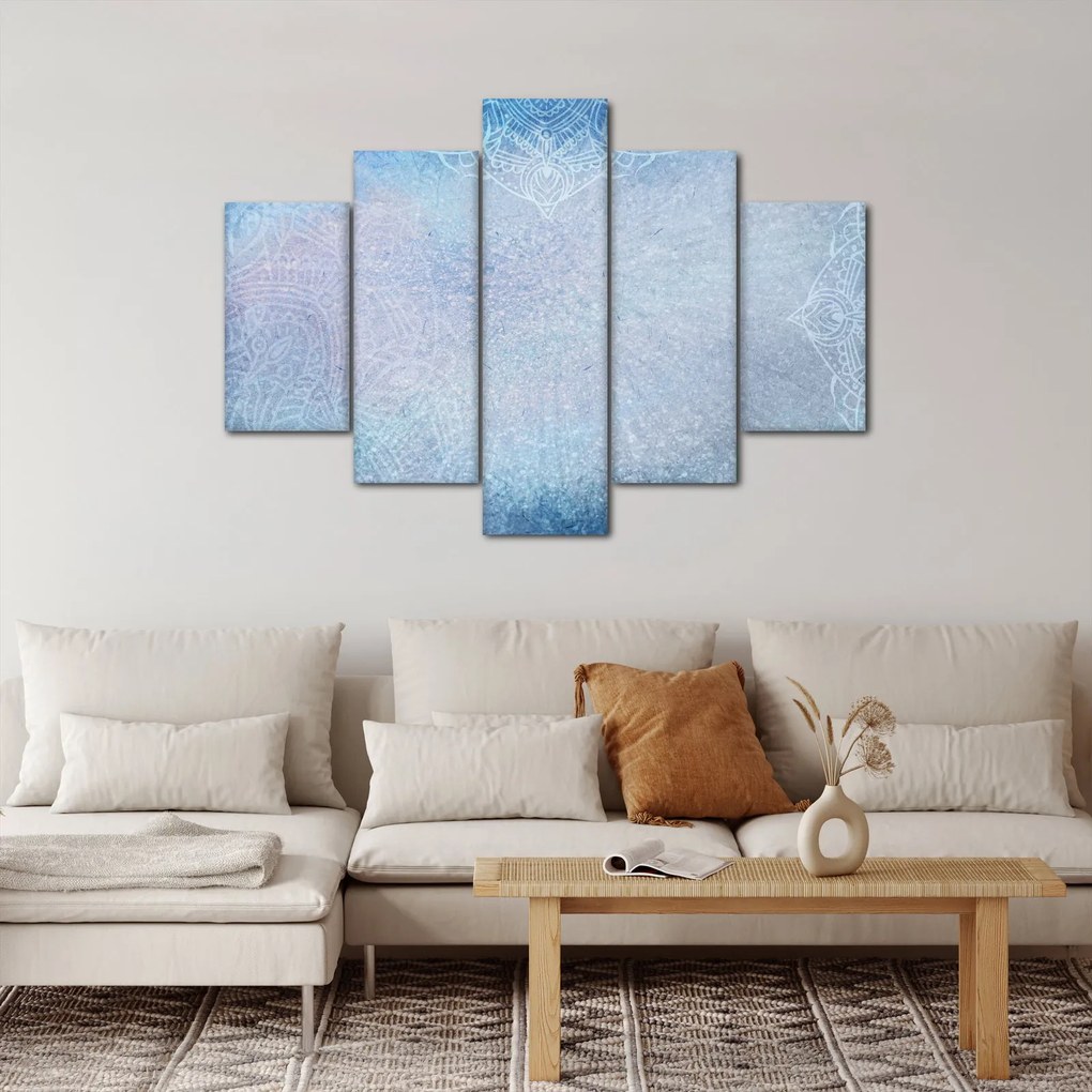 Tablou - Mandala in albastru (150x105 cm)